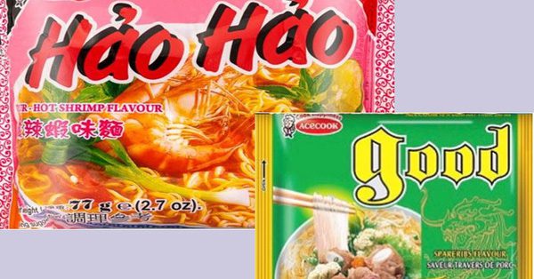 2 loại mì tôm được thu hồi tại thị trường Ireland của Acecook Hảo Hảo và Good của Acecook
