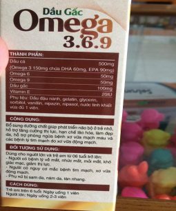 Dầu Gấc Omega 369 - Phát triển não bộ, tăng cường thị lực Dầu Gấc Omega 369 - Phát triển não bộ, tăng cường thị lực - 2