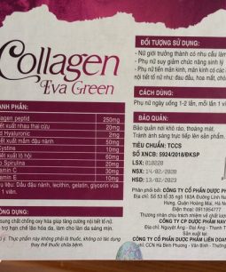 Viên uống Collagen Eva Green - Chống lão hoá làm đẹp da, tăng cường nội tiết tố nữ Viên uống Collagen Eva Green - Chống lão hoá làm đẹp da, tăng cường nội tiết tố nữ - 1