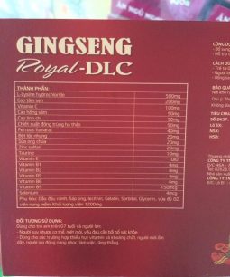 Gingseng Royal DLC - Bổ sung acid amin, vitamin khoáng cho cơ thể, giúp ăn ngon miệng Gingseng Royal DLC - Bổ sung acid amin, vitamin khoáng cho cơ thể, giúp ăn ngon miệng - 1