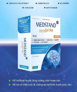 Viên uống bổ não Medstand Brain Extra - Hỗ trợ hoạt huyết, tăng cường tuần hoàn não