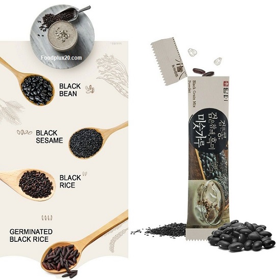 Bột Ngũ Cốc Mè Đen Đậu Đen Gạo Đen Black Grain Mix Powder - Bột Ngũ Cốc Mè Đen Hàn Quốc - 2 Bột Ngũ Cốc Mè Đen Đậu Đen Gạo Đen Black Grain Mix Powder - Bột Ngũ Cốc Mè Đen Hàn Quốc - 2