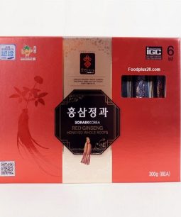 Hồng Sâm Nguyên Củ Tẩm Mật Ong 300g - Red Ginseng Honeyed Whole Roots Sobaek