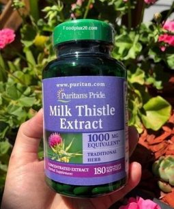 Viên Uống Giải Độc Gan Milk Thistle Extract Puritan’s Pride 1000mg (Mỹ) - Giúp thải độc gan, làm mát gan