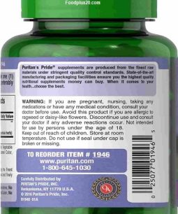 Viên Uống Giải Độc Gan Milk Thistle Extract Puritan’s Pride 1000mg (Mỹ) - Giúp thải độc gan, làm mát gan Viên Uống Giải Độc Gan Milk Thistle Extract Puritan’s Pride 1000mg (Mỹ) - Giúp thải độc gan, làm mát gan - 2