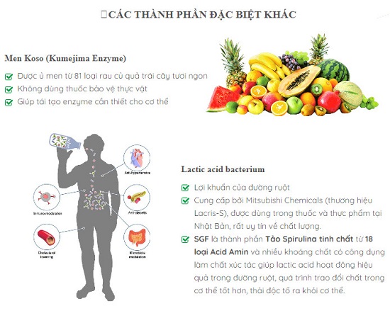 Viên Uống Tảo Xoắn Spirulina Spimate Plus Japan Algae - Hỗ trợ tiêu hóa và tăng cường sức khỏe Lợi ích Tảo xoắn Spirulina Spimate Plus Japan Algae