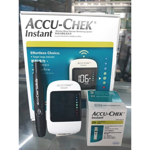 Máy Đo Đường Huyết Accu-Chek Instant Roche (Đức) - Thiết bị y tế, hàng chính hãng Máy đo đường huyết Accu-Chek Instant Roche