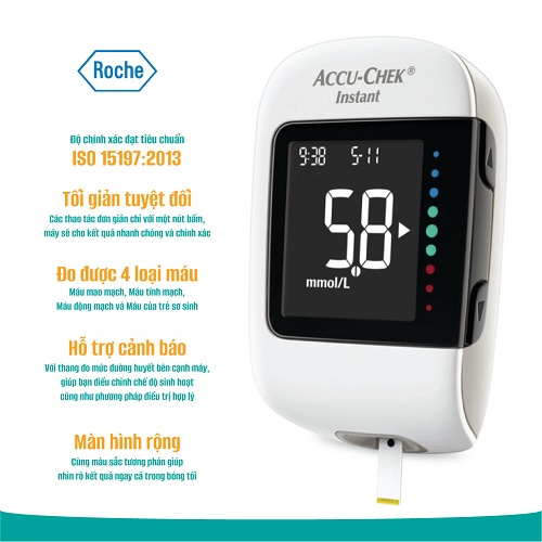 Máy Đo Đường Huyết Accu-Chek Instant Roche (Đức) - Thiết bị y tế, hàng chính hãng - 2 Máy Đo Đường Huyết Accu-Chek Instant Roche (Đức) - Thiết bị y tế, hàng chính hãng - 2