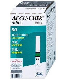 Que Thử Đường Huyết Accu-Chek Active Roche, Hộp 25-50 Que, Active Strip - Hàng chính hãng, Thiết bị y tế Que Thử Đường Huyết Accu-Chek Active Roche, Hộp 50 Que, Active Strip - Hàng chính hãng, Thiết bị y tế - 1