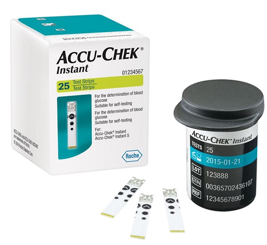 Que Thử Đường Huyết Accu-Chek Instant Roche, Hộp 25-50 Que, Instant Strip - Hàng chính hãng, Thiết bị y tế Que Thử Đường Huyết Accu-Chek Instant Roche 25 que - 1