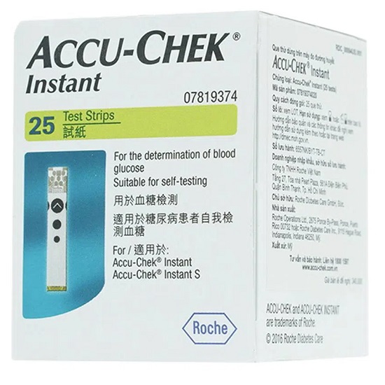 Que Thử Đường Huyết Accu-Chek Instant Roche, Hộp 25 Que, Instant Strip - Hàng chính hãng, Thiết bị y tế - 1 Que Thử Đường Huyết Accu-Chek Instant Roche, Hộp 25 Que, Instant Strip - Hàng chính hãng, Thiết bị y tế - 1