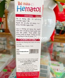 Bổ Máu Hematol - Viên Uống Bổ Sung Sắt, Acid Folic Cho Bà Bầu Và Người Thiếu Máu Bổ Máu Hematol - Viên Uống Bổ Sung Sắt, Acid Folic Cho Bà Bầu Và Người Thiếu Máu - 2