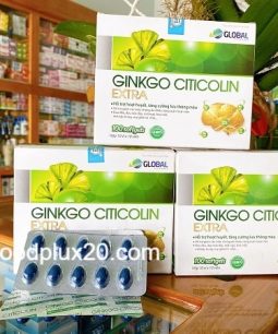 Ginkgo Citicolin Extra - Hỗ Trợ Hoạt Huyết, Tăng Cường Lưu Thông Máu Não, Hoạt Huyết Dưỡng Não (100 viên)
