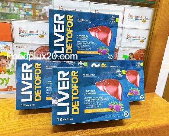 Liver Detofor Tăng cường chức năng gan, giải độc gan, bảo vệ gan và bổ gan (hộp 60 viên) Liver Detofor - Giải độc gan, tăng cường chức năng gan
