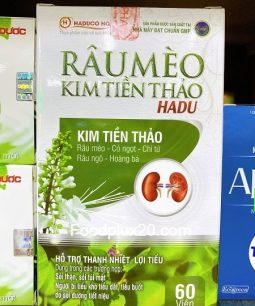 Râu Mèo Kim Tiền Thảo Hadu (60 viên) - Hỗ trợ thanh nhiệt lợi tiểu, tăng cường khả năng đào thải sỏi đường tiết niệu