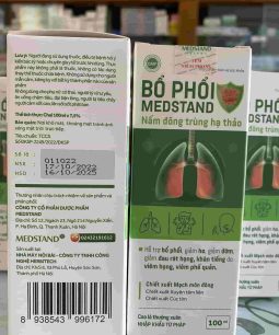 Siro Bổ Phổi Medstand Chứa Nấm Đông Trùng Hạ Thảo (Lọ 100ml) - Hỗ Trợ Bổ Phổi, Giảm Ho, Giảm Đờm Siro Bổ Phổi Medstand Chứa Nấm Đông Trùng Hạ Thảo (Lọ 100ml) - Hỗ Trợ Bổ Phổi, Giảm Ho, Giảm Đờm - 1