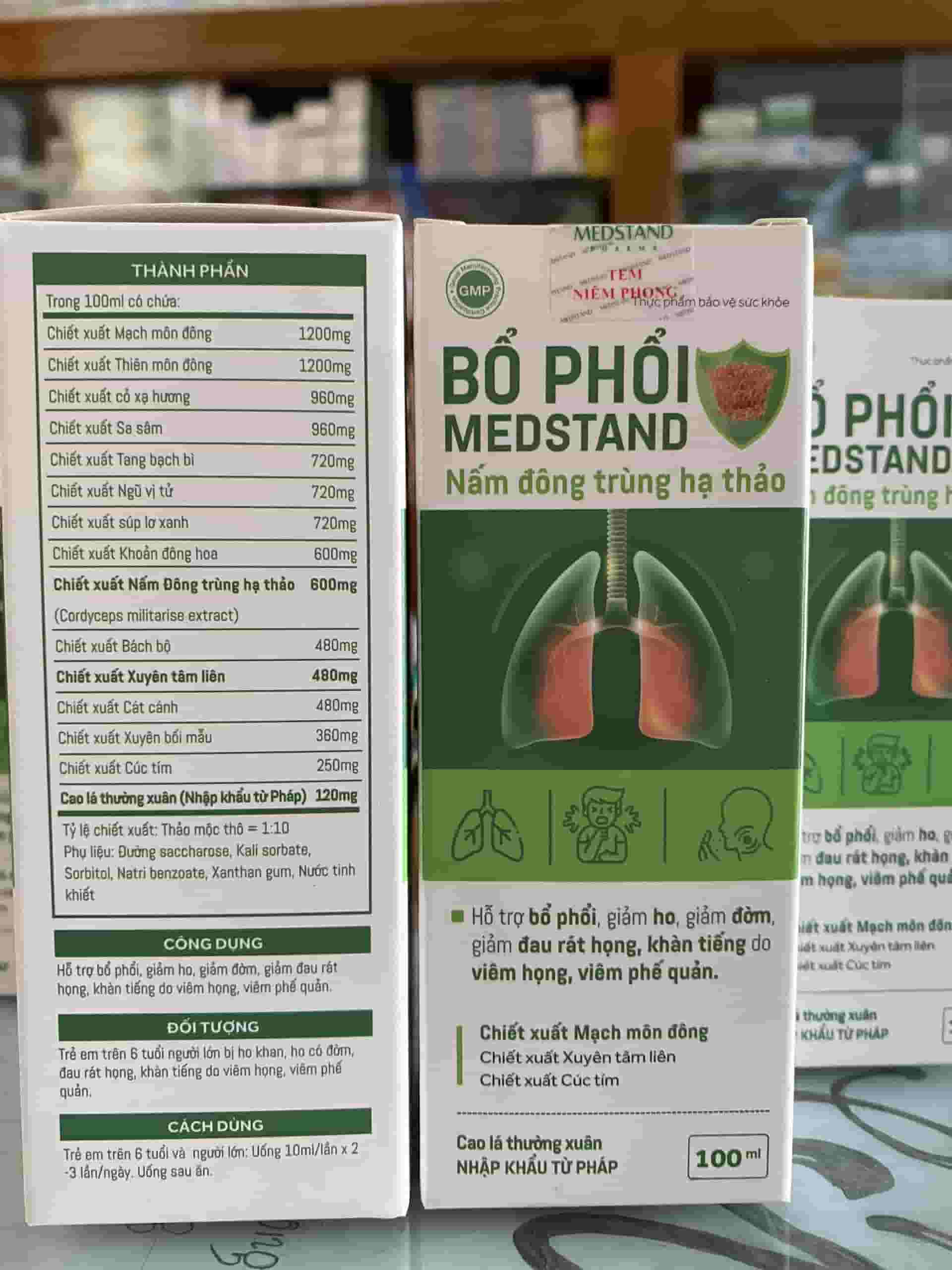 Siro-Bo-Phoi-Medstand-Nam-Dong-Trung-Ha-Thao-Lo-100ml-2 Siro Bổ Phổi Medstand Chứa Nấm Đông Trùng Hạ Thảo (Lọ 100ml) - Hỗ Trợ Bổ Phổi, Giảm Ho, Giảm Đờm - 2