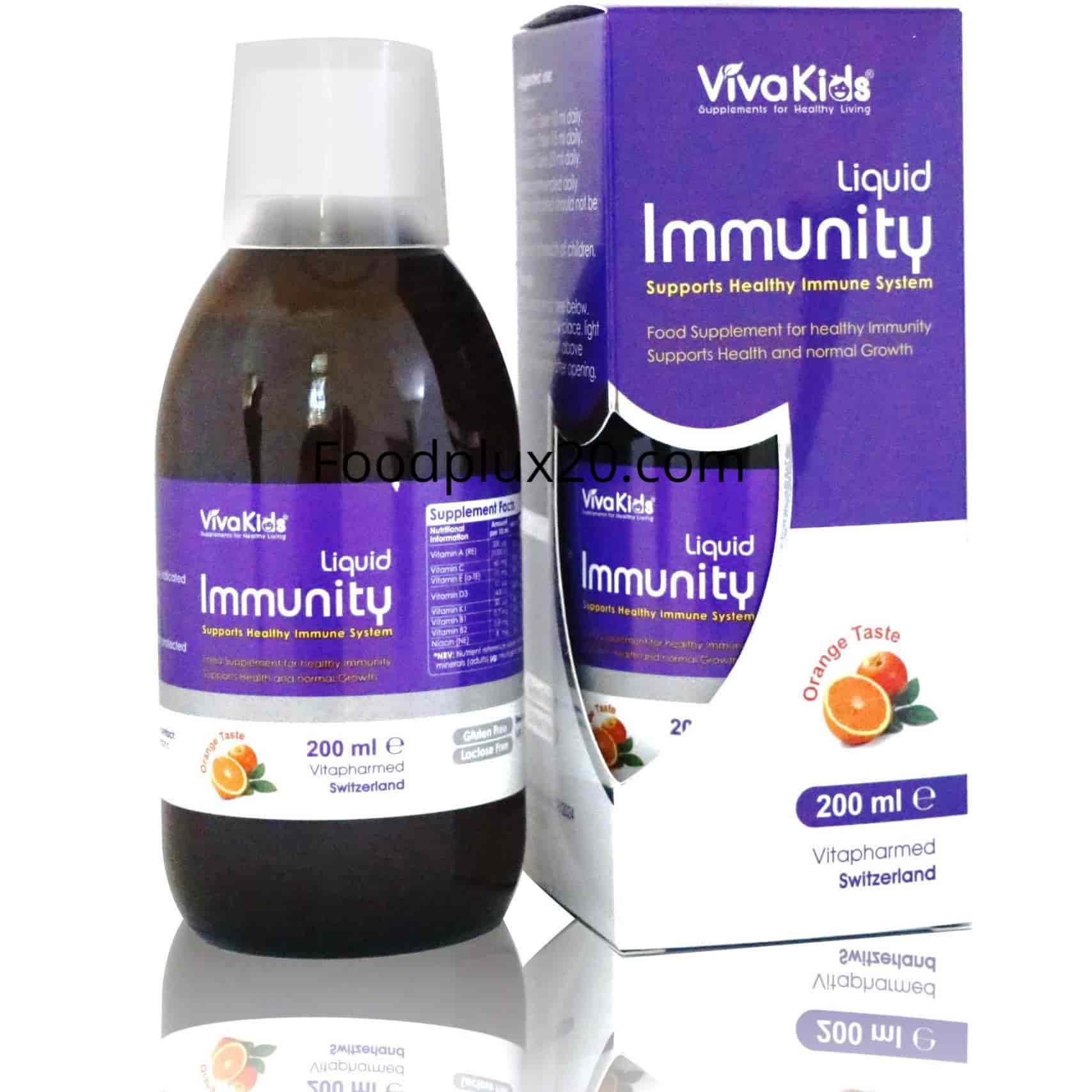 Siro-Tang-Suc-De-Khang-Cho-Be-Vivakids-Immunity-Liquid-200ml Siro Tăng Sức Đề Kháng Cho Bé Vivakids Immunity Liquid 200ml - Bổ Sung Dưỡng Chất Vitamin Cần Thiết Cho Trẻ