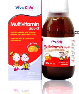 Siro Vivakids Multivitamin Liquid 200ml - Siro Bổ Sung Vitamin Khoáng Chất Tổng Hợp Cho Trẻ Trên 1 Tuổi