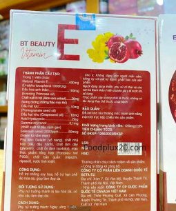 Viên Uống BT Beauty Vitamin E – Giúp Làm Đẹp Da, Chống Oxy Hóa, Hạn Chế Lão Hoá Da Viên Uống BT Beauty Vitamin E – Giúp Làm Đẹp Da, Chống Oxy Hóa, Hạn Chế Lão Hoá Da-2