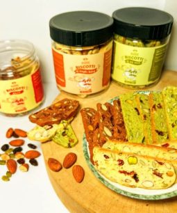 Home Bánh Biscotti Mix 3 Vị (Trà Xanh, Truyền Thống, Socola) Hộp 220g – Biscotti Giảm Cân Healthy, Eatclean-1