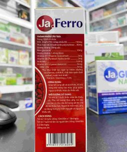 Ja Ferro - Siro Bổ Sung Sắt ,Acid Folic Cho Người Thiếu Máu Ja Ferro - Siro Bổ Sung Sắt ,Acid Folic - 2