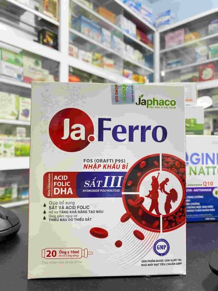 Ja Ferro - Siro Bổ Sung Sắt ,Acid Folic Cho Người Thiếu Máu Ja Ferro - Siro Bổ Sung Sắt ,Acid Folic Cho Người Thiếu Máu