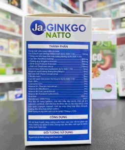 Viên Uống Hoạt Huyết Dưỡng Não Ja GINKGO NATTO - Hỗ Trợ Hoạt Huyết, Tăng Cường Tuần Hoàn Máu Não Viên Uống Hoạt Huyết Dưỡng Não Ja GINKGO NATTO - 1